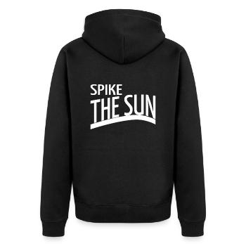 geek birthday birthday present idea summer glow - Unisex Premium Bio Zip Hoodie - Schwarz - Hinten - Nico (187cm)