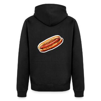 Bratwurst - Veste à capuche bio Premium Unisexe - noir - Dos - Nico (187cm)