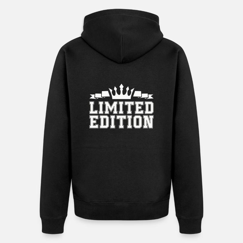 limited edition 1 - Unisex Premium Bio Zip Hoodie - Schwarz