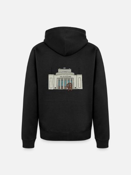 Volksbühne Berlin c - Unisex Premium Organic Zip Hoodie - black