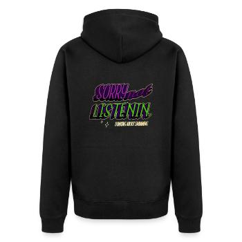 swimmer eat sleep swim tshirts swim triathlete - Unisex Premium Bio Zip Hoodie - Schwarz - Hinten - Nico (187cm)