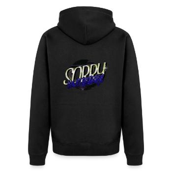 present girlsgolfgift golfer golfgift cutegolf - Unisex Premium Organic Zip Hoodie - black - Back - Nico (187cm)