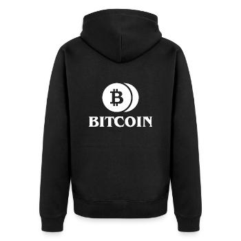 Bitcoin Trading Crypto Stocks - Veste à capuche bio Premium Unisexe - noir - Dos - Nico (187cm)
