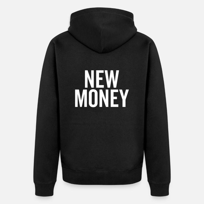 Neureiche - Unisex Premium Bio Zip Hoodie - Schwarz