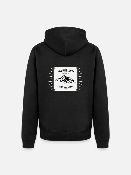 Après-Ski Mayrhofen - Unisex Premium Organic Zip Hoodie - black