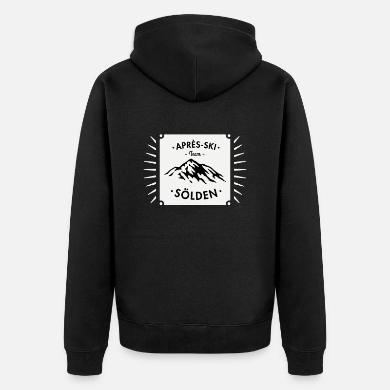 Après-Ski Sölden - Veste à capuche bio Premium Unisexe - noir