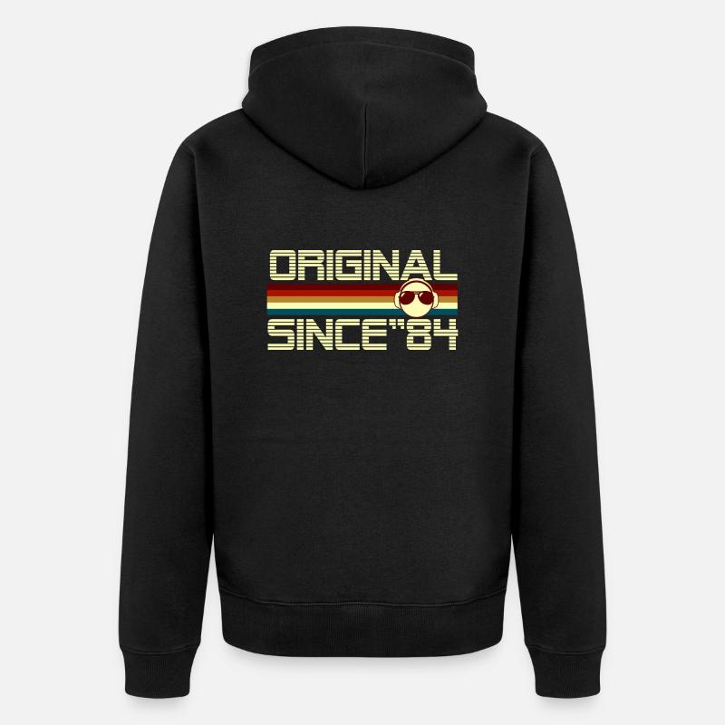 Since 84 - Veste à capuche bio Premium Unisexe - noir