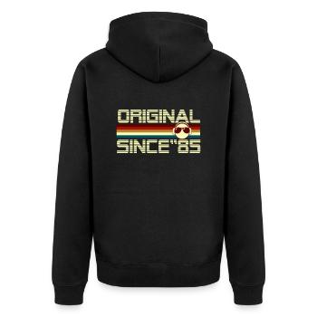 Since 85 - Veste à capuche bio Premium Unisexe - noir - Dos - Nico (187cm)