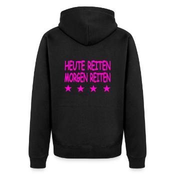Chevaucher - Veste à capuche bio Premium Unisexe - noir - Dos - Nico (187cm)