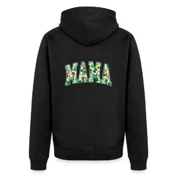 Fête de la Saint-Patrick de maman - Veste à capuche bio Premium Unisexe - noir - Dos - Nico (187cm)