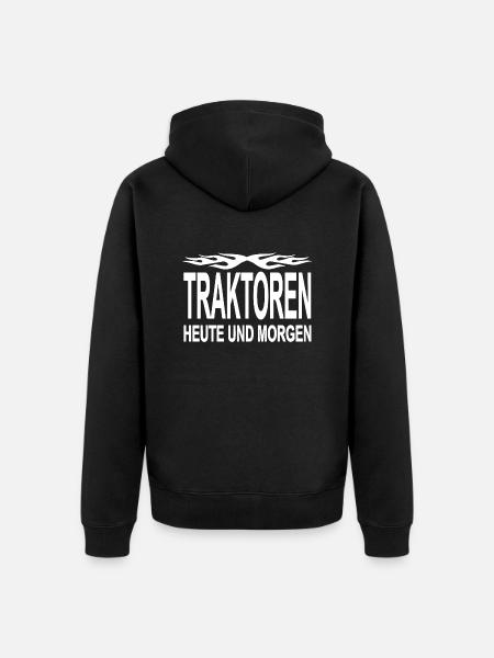 Traktor - Unisex Premium Bio Zip Hoodie - Schwarz