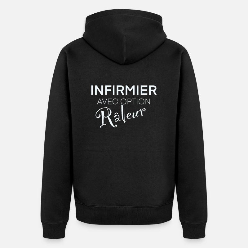 Infirmier râleur - Veste à capuche bio Premium Unisexe - noir