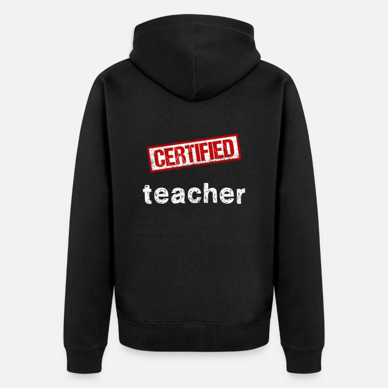 Enseignant - Veste à capuche bio Premium Unisexe - noir