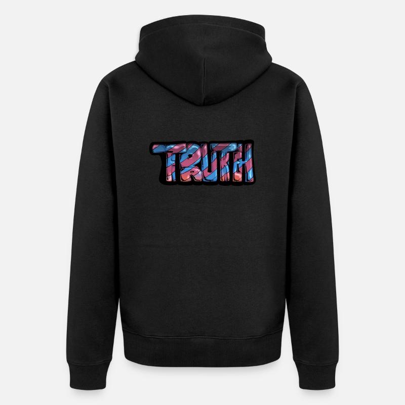 Truth Graff - Veste à capuche bio Premium Unisexe - noir