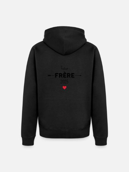 Future brother 2025 - Unisex Premium Organic Zip Hoodie - black