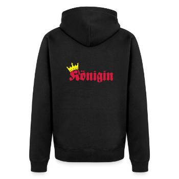 Königin - Veste à capuche bio Premium Unisexe - noir - Dos - Nico (187cm)