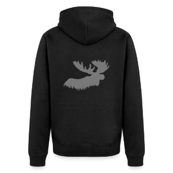 élan - Veste à capuche bio Premium Unisexe - noir - Dos - Nico (187cm)