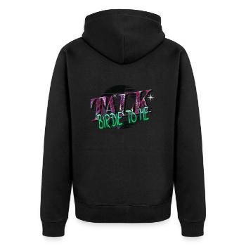 funny jokes golfing funnygolfgift sayings - Unisex Premium Organic Zip Hoodie - black - Back - Nico (187cm)