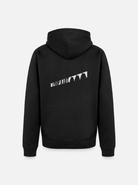 Je fais beaucoup caca - Veste à capuche bio Premium Unisexe - noir