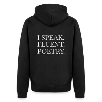lecteurs livres geek café comptable cadeau - Veste à capuche bio Premium Unisexe - noir - Dos - Nico (187cm)