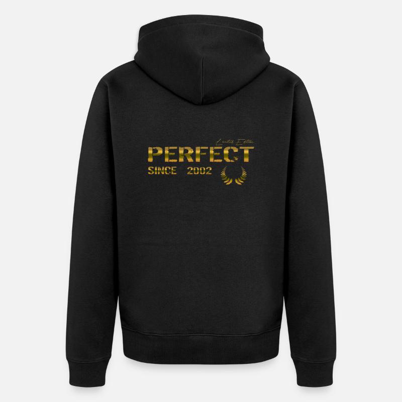 Parfait depuis 2002 - Veste à capuche bio Premium Unisexe - noir