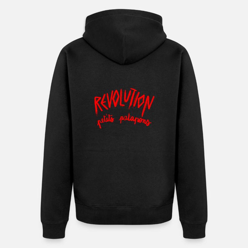 Révolution petits patapons - Veste à capuche bio Premium Unisexe - noir