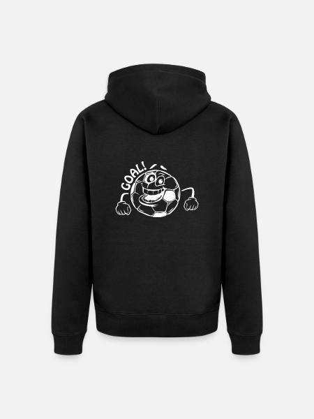 Fußball Soccer - Unisex Premium Organic Zip Hoodie - black