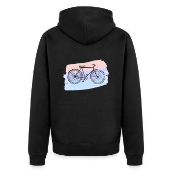 Bicyclette - Veste à capuche bio Premium Unisexe - noir - Dos - Nico (187cm)