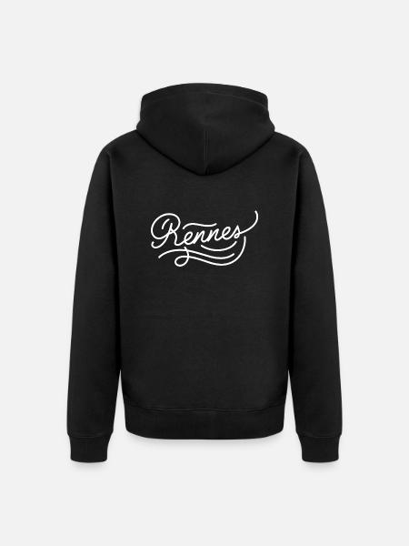 Rennes - Veste à capuche bio Premium Unisexe - noir
