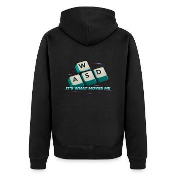 WASD C’est ce qui me fait bouger - Ordinateur de jeu PC amusant - Veste à capuche bio Premium Unisexe - noir - Dos - Nico (187cm)