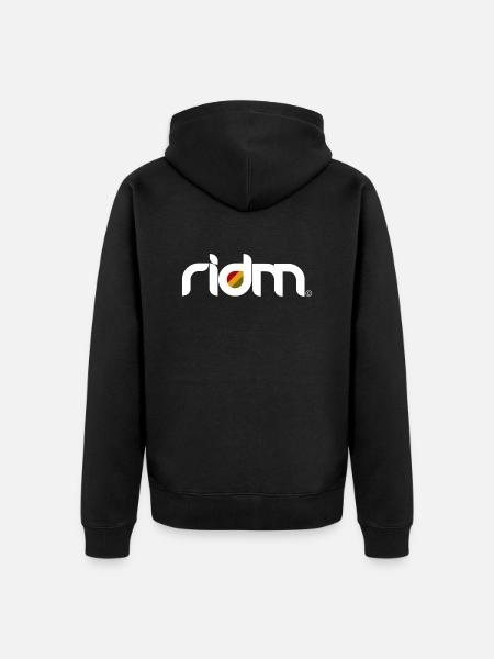ridm logo - Unisex Premium Bio Zip Hoodie - Schwarz