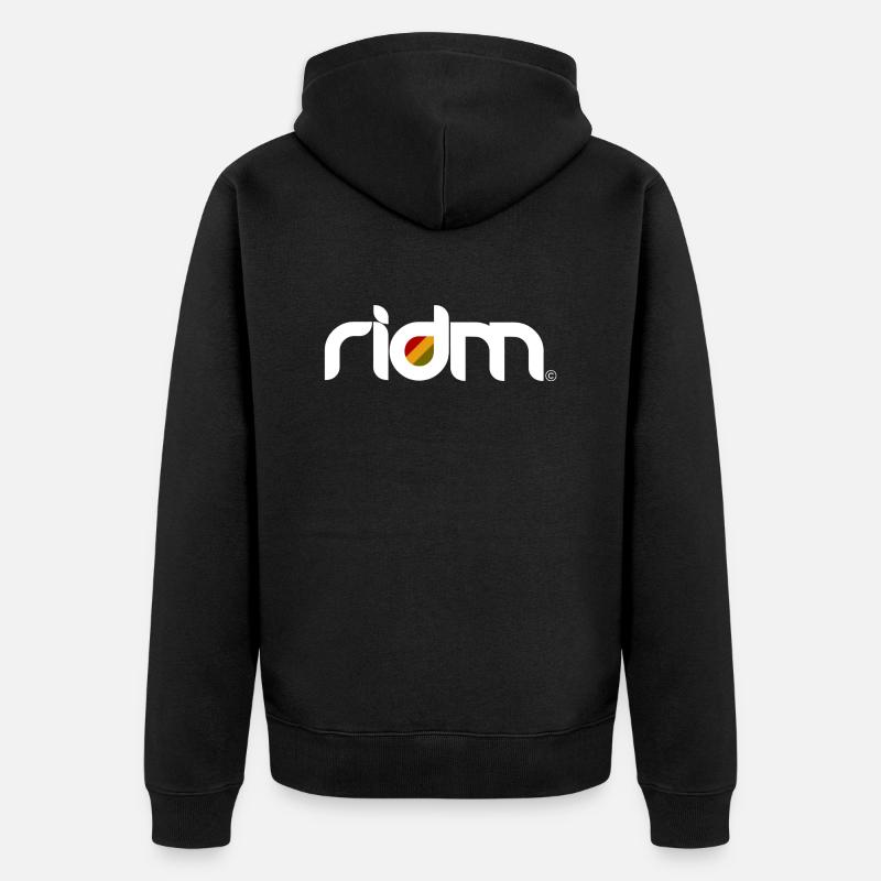 ridm logo - Unisex Premium Bio Zip Hoodie - Schwarz