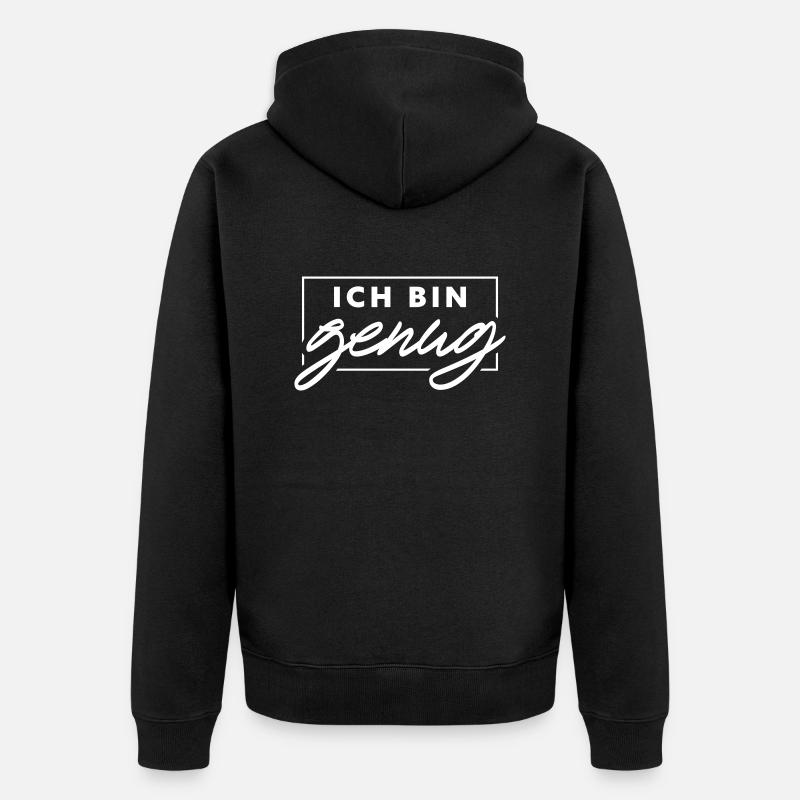 Je suis assez - Veste à capuche bio Premium Unisexe - noir