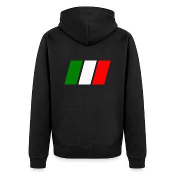 Italia - Veste à capuche bio Premium Unisexe - noir - Dos - Nico (187cm)
