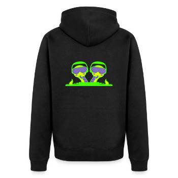 2 Cool DJ Snakes Team Mixer Musique de fête - Veste à capuche bio Premium Unisexe - noir - Dos - Nico (187cm)