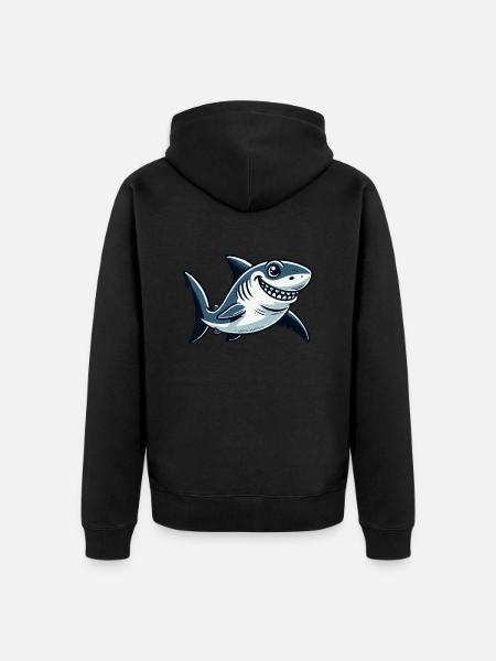 Hai Comic - Unisex Premium Bio Zip Hoodie - Schwarz