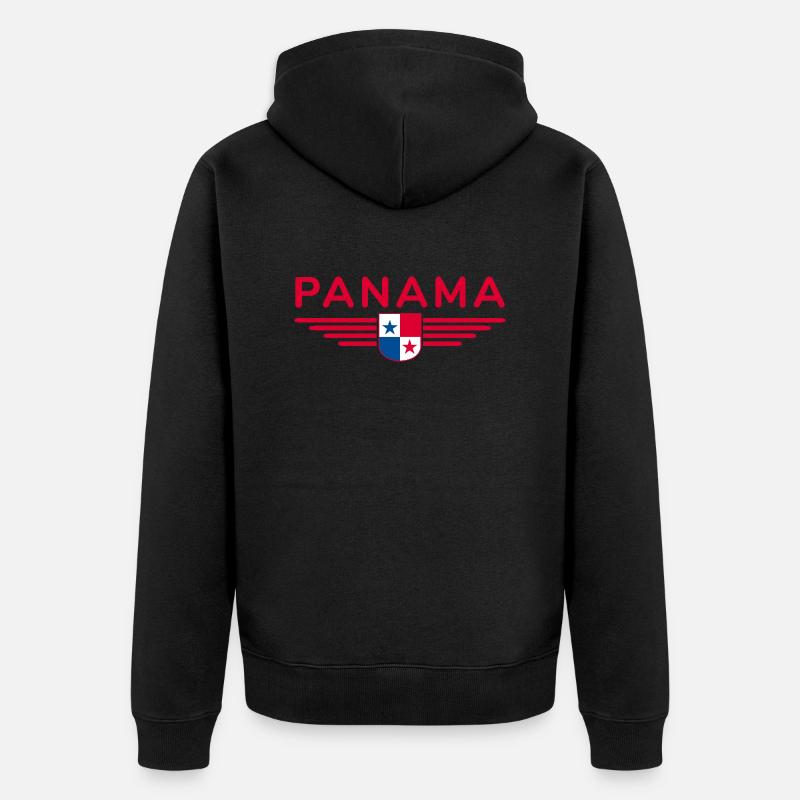 Conception du t-shirt Panama - Veste à capuche bio Premium Unisexe - noir