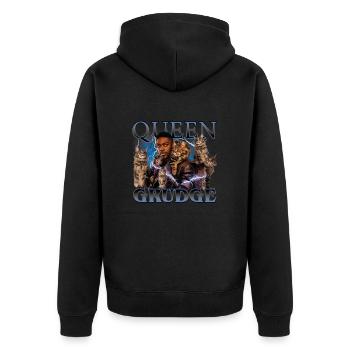 Star Trek Discovery Queen Grudge Katzen - Unisex Premium Bio Zip Hoodie - Schwarz - Hinten - Nico (187cm)