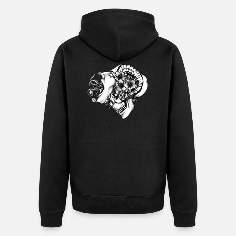 Créature à l'intérieur - Veste à capuche bio Premium Unisexe - noir