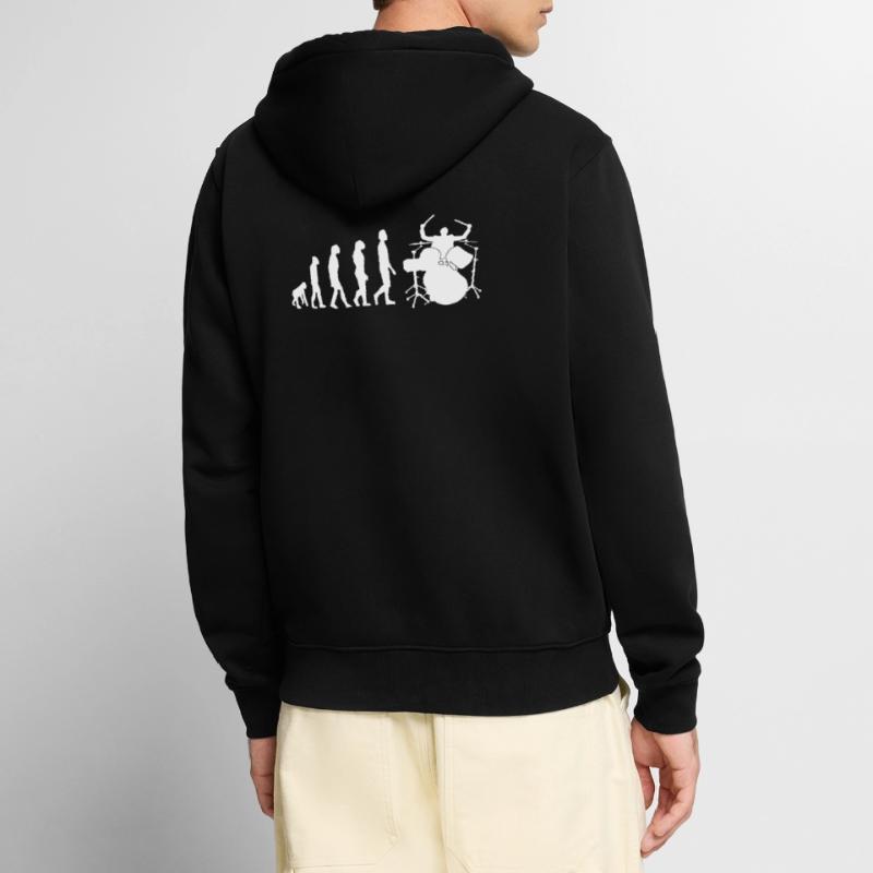 Drummer evolution Unisex Premium Organic Zip Hoodie