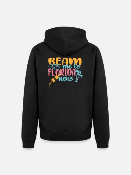 Florida - Unisex Premium Bio Zip Hoodie - Schwarz