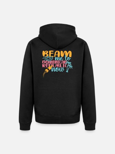 Dominican Republic - Unisex Premium Organic Zip Hoodie - black