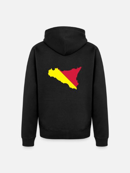 Sicile - Veste à capuche bio Premium Unisexe - noir