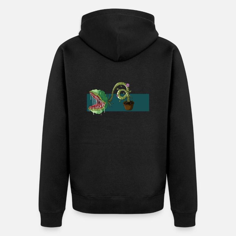 plante carnivore - Veste à capuche bio Premium Unisexe - noir