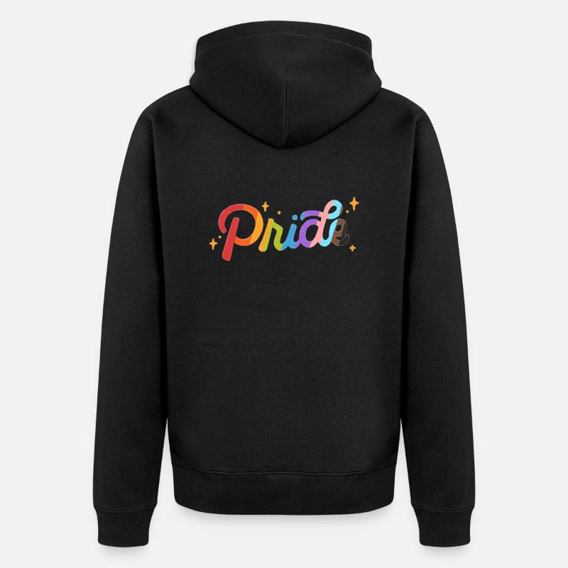 Pride - Veste à capuche bio Premium Unisexe - noir