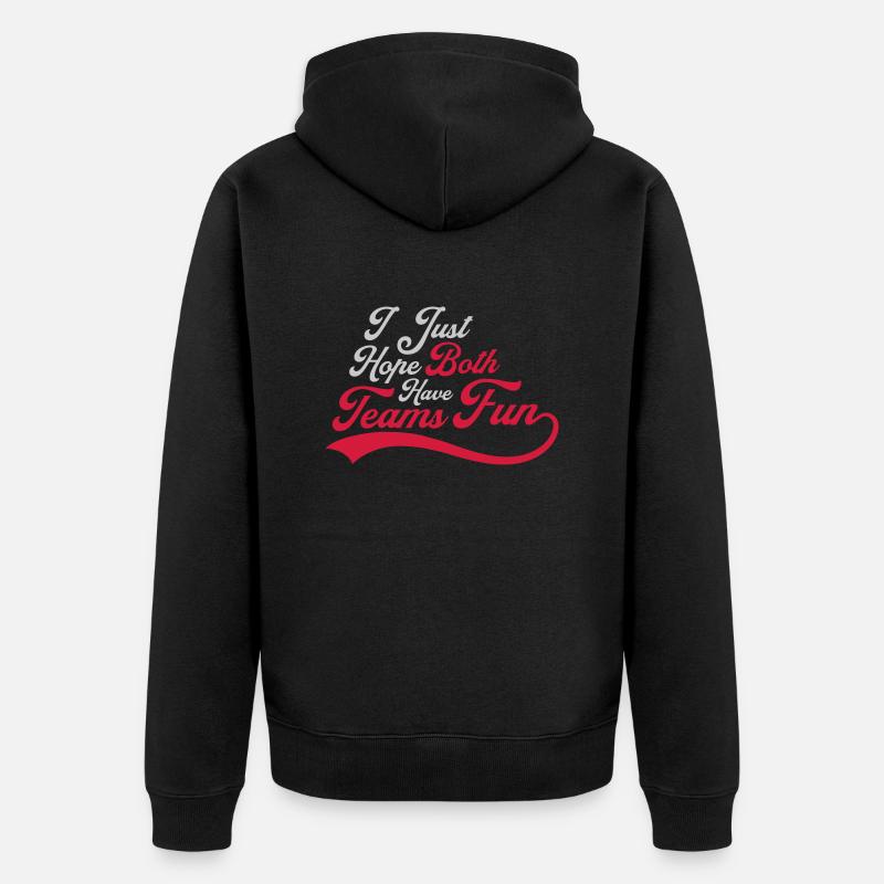 Both Teams Have Fun - Unisex Premium Bio Zip Hoodie - Schwarz