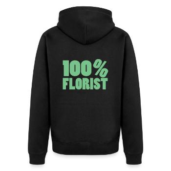 Flower Flower Plant - Veste à capuche bio Premium Unisexe - noir - Dos - Nico (187cm)