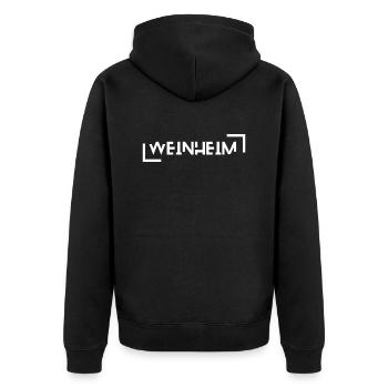 Weinheim (Allemagne) - Veste à capuche bio Premium Unisexe - noir - Dos - Nico (187cm)