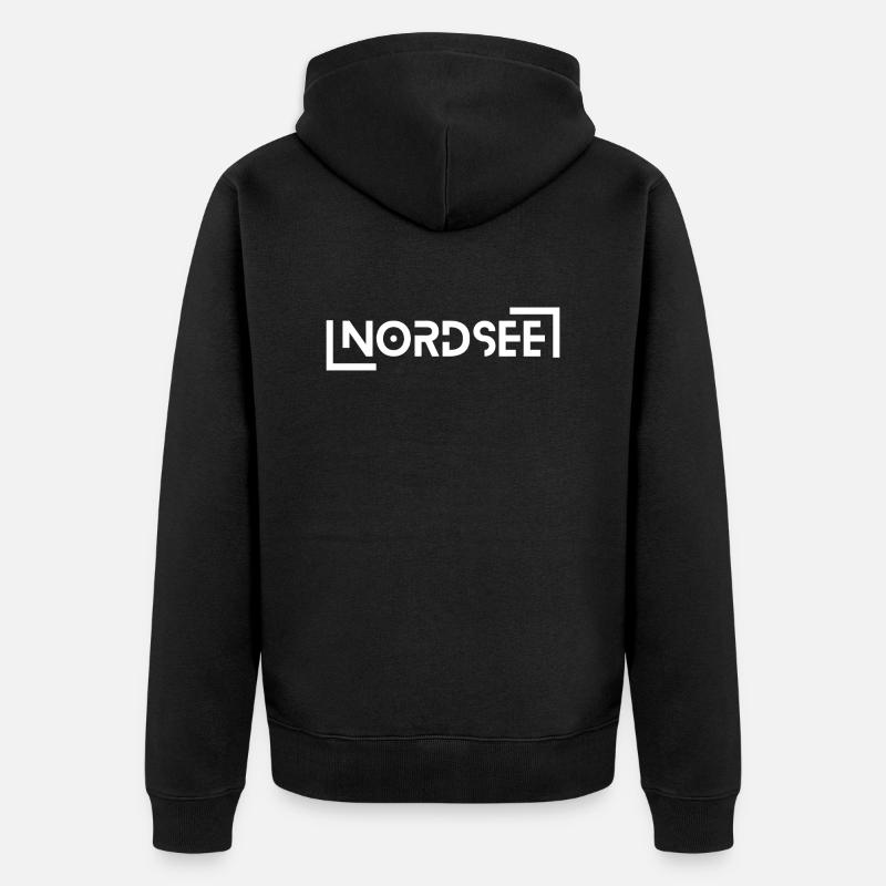 Mer du Nord - Veste à capuche bio Premium Unisexe - noir