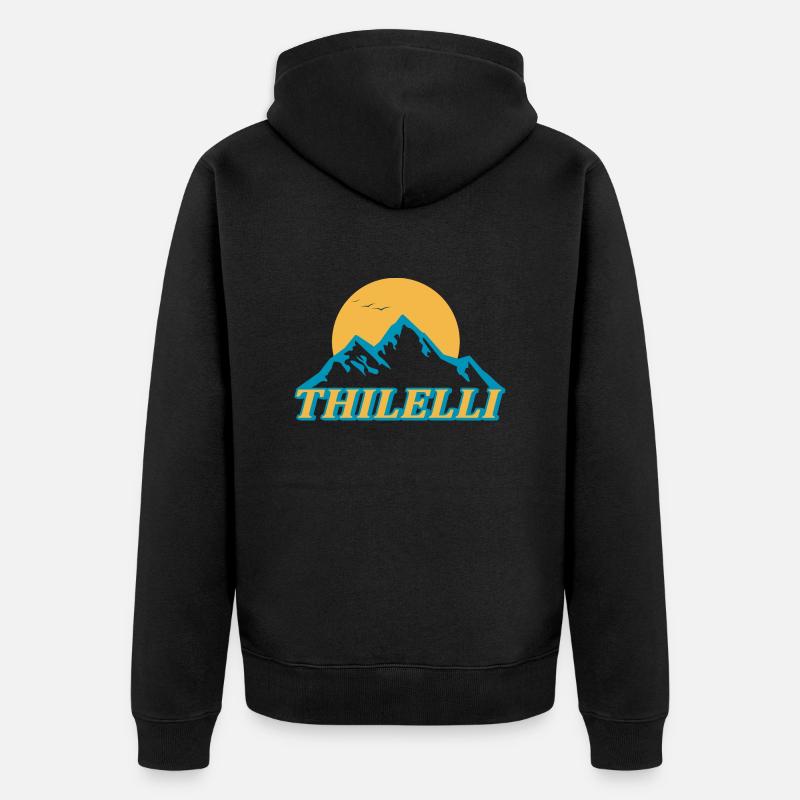 logo THILELLI - Veste à capuche bio Premium Unisexe - noir